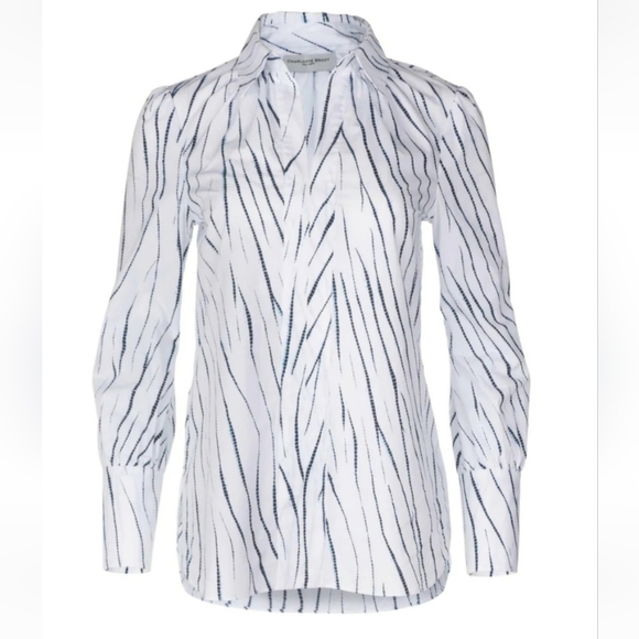 Charlotte Brody Laurel Blouse In White Willow Size Small - Picture 1 of 13